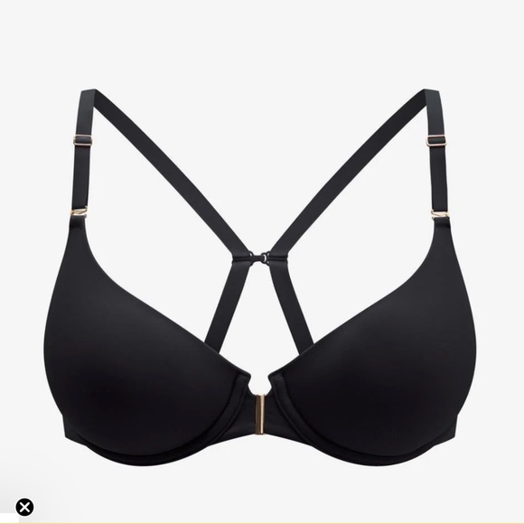ThirdLove Front-close T-shirt bra Black 40B NWT - Picture 1 of 6